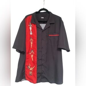 Men's Casual Button Down Hawaiian Shirt GUC XL